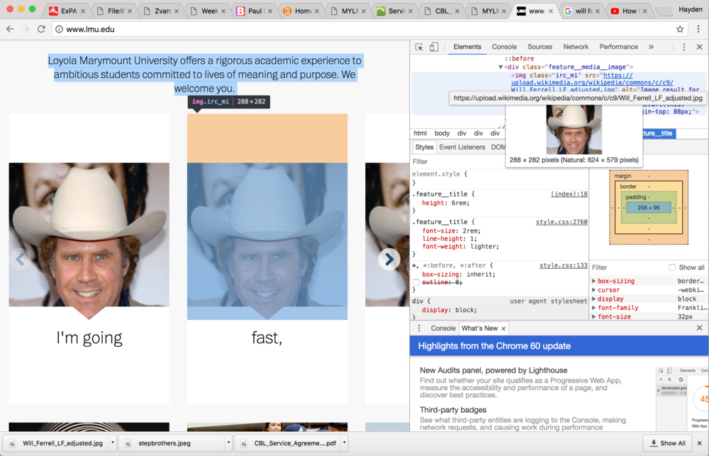 Screen Shot With Developer Tools Open